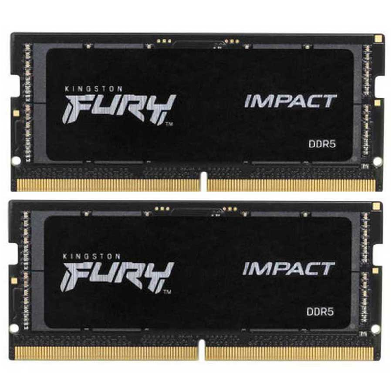 Модуль памяти для ноутбука FURY 32GB DDR5-4800 KF548S38IBK2-32, CL38, 1.1V K2*16 PnP Black KINGSTON