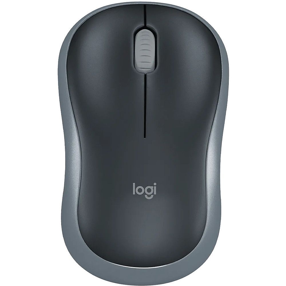 Мышь беспроводная Logitech M185 Grey серая, оптическая, 1000dpi, 2.4GHz,USB-ресивер Logitech Unifyin