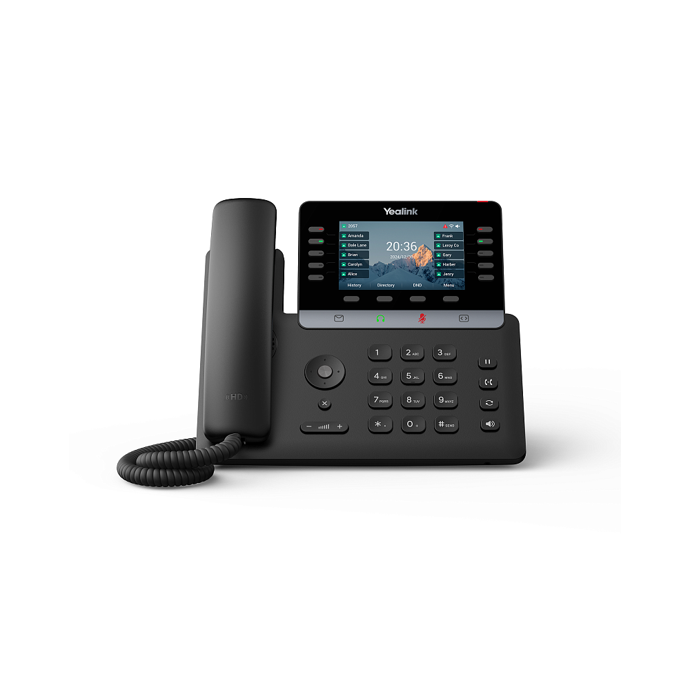 Телефон YEALINK SIP-T74W, 16 аккаунтов, Wi-Fi, 4,3" цветной экран, порт USB, BLF, PoE, GigE, без БП,