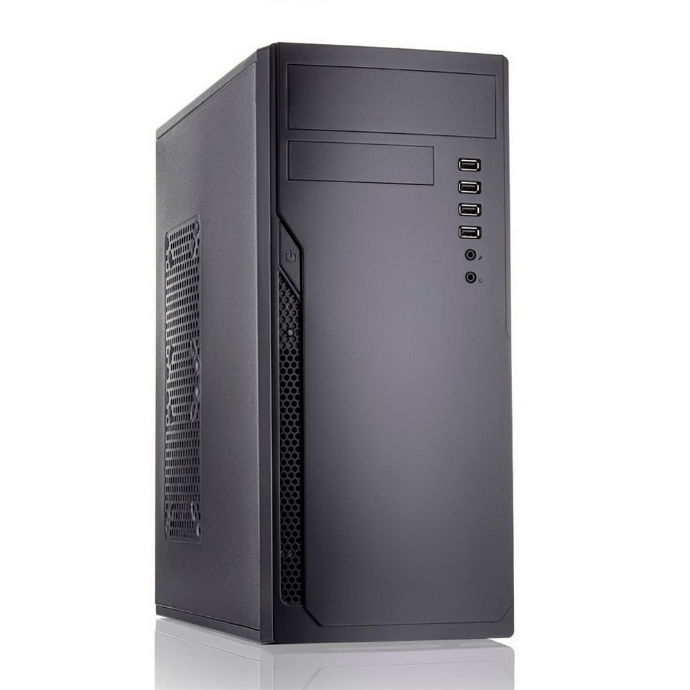 Корпус FoxLine FL-301-FZ450R-U32 ATX case, black, w/PSU 450W 12cm, w/2xUSB2.0+2xUSB3.0, w/pwr cord, 