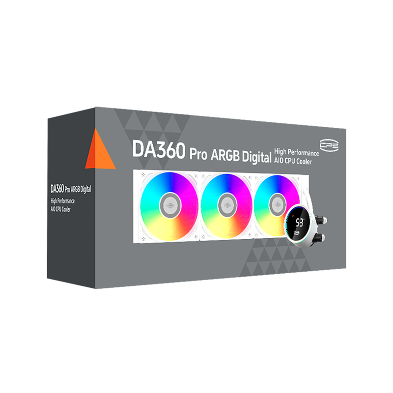 Система водяного охлаждения PcCooler DA360 Pro Digital ARGB Soc-AM5/AM4/1200/1700/1851 белый 4-pin 3