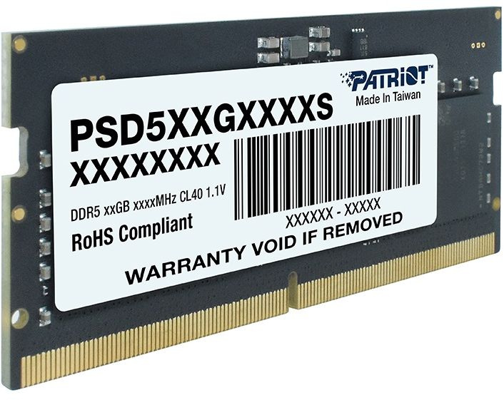 Память DDR5 32GB 4800MHz Patriot PSD532G48002S RTL PC5-38400 CL40 SO-DIMM 262-pin 1.1В dual rank Ret