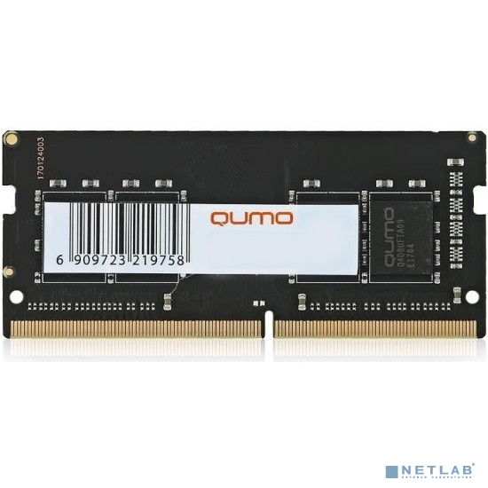 QUMO DDR4 SODIMM 8GB QUM4S-8G3200P22 PC4-25600, 3200MHz OEM/RTL