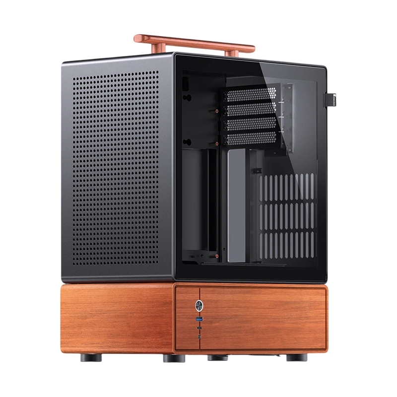 Корпус JONSBO T7, Mini-Tower, TG, no fan, 1xUSB-A 3.0 + 1xUSB-C 3.2, mATX, mITX Black