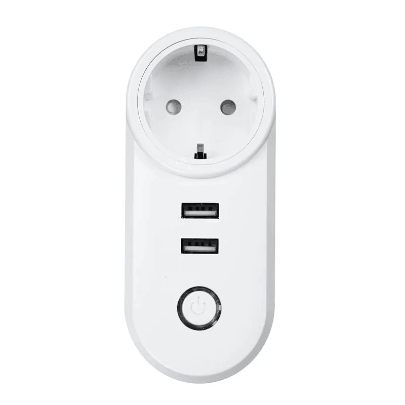 Розетка Moes Zigbee Smart Socket + 2 USB белая модели ZP-LZ-EU2U