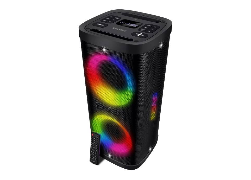 Колонка порт. Sven АС PS-950 черный 160W Mono BT/3.5Jack 8800mAh (SV-022396)