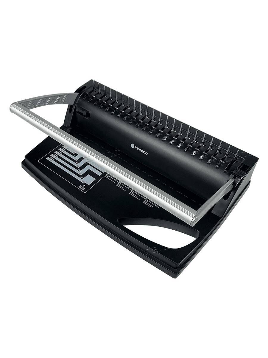 ГЕЛЕОС Переплетчик БП-9+ на пластиковую пружину, А4, ручная перфорация 9 листов, переплет до 170 л.,