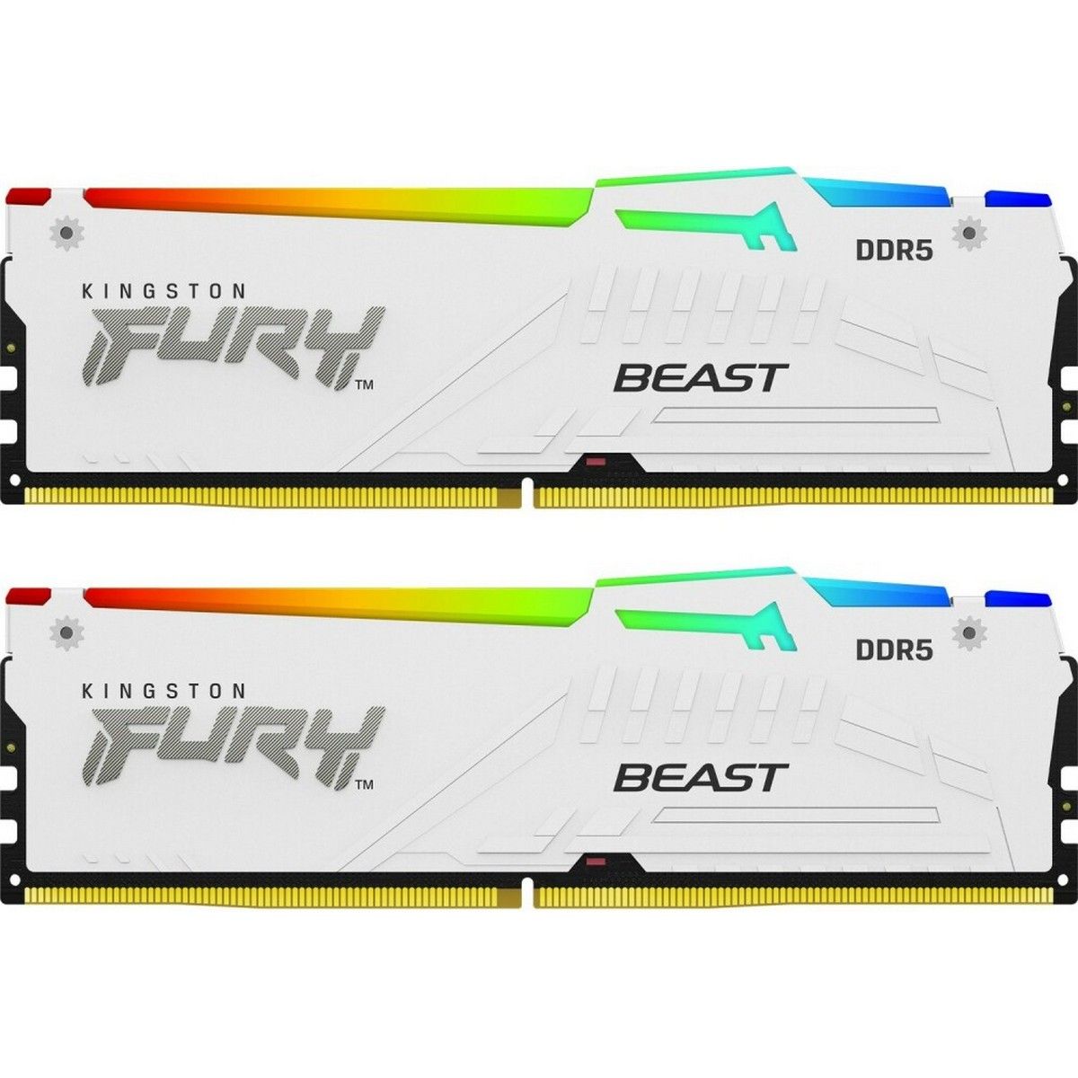 Память DDR5 2x16GB 5600MHz Kingston KF556C40BWAK2-32 Fury Beast RGB RTL Gaming PC5-44800 CL40 DIMM 2