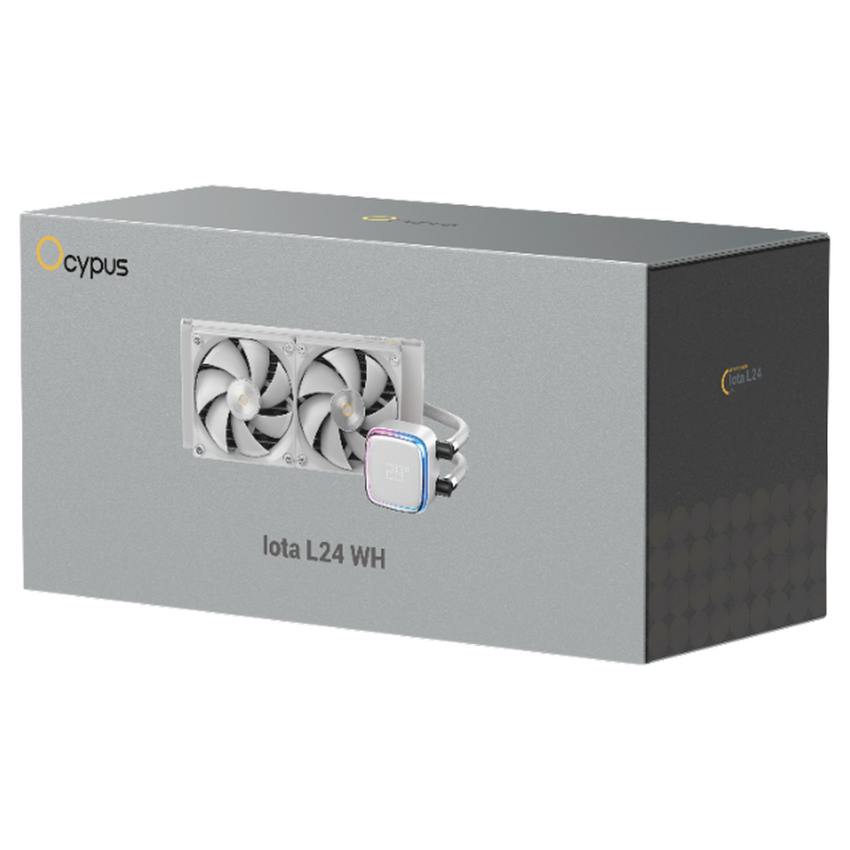 Вентилятор Cooler Ocypus Iota L24 WH ARGB White 280W/ All Intel/ AMD AM*/ Digital display / Screws