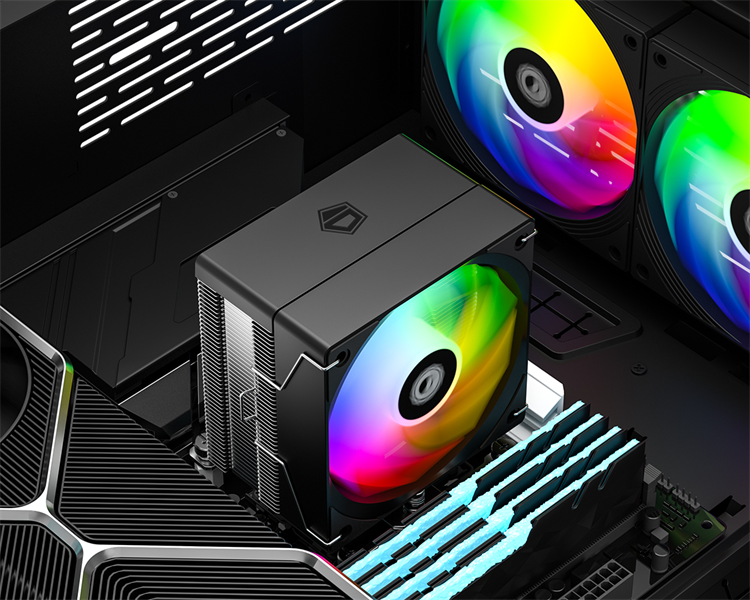 Устройство охлаждения(кулер) ID-Cooling SE-903-XT V2 ARGB Soc-AM5/AM4/1200/1700/1851 серебристый/чер