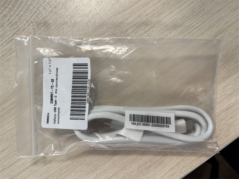 кабель Кабель Type-C/Type-C, 3А, 60Вт, PD/QC3.0, медь, 1м, белый