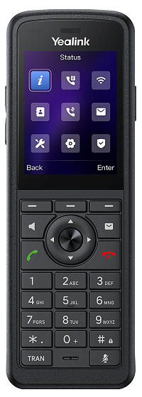 Телефон YEALINK AX86R, экран 2.4", Wi-Fi 6, IP67, Alarm, виброоповещение, Bluetooth, 3.5 mm, Type-C,