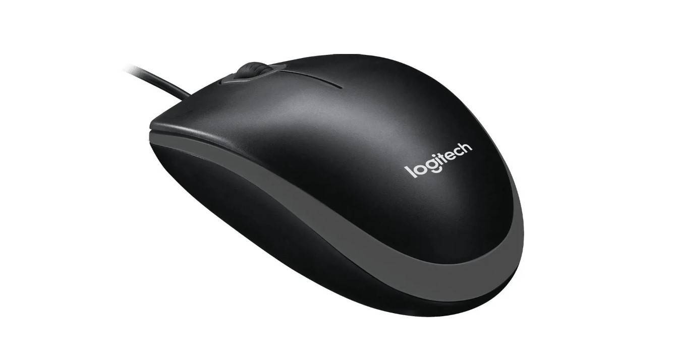 Мышь Logitech B100 черный оптическая 1000dpi USB 2but (910-006605)