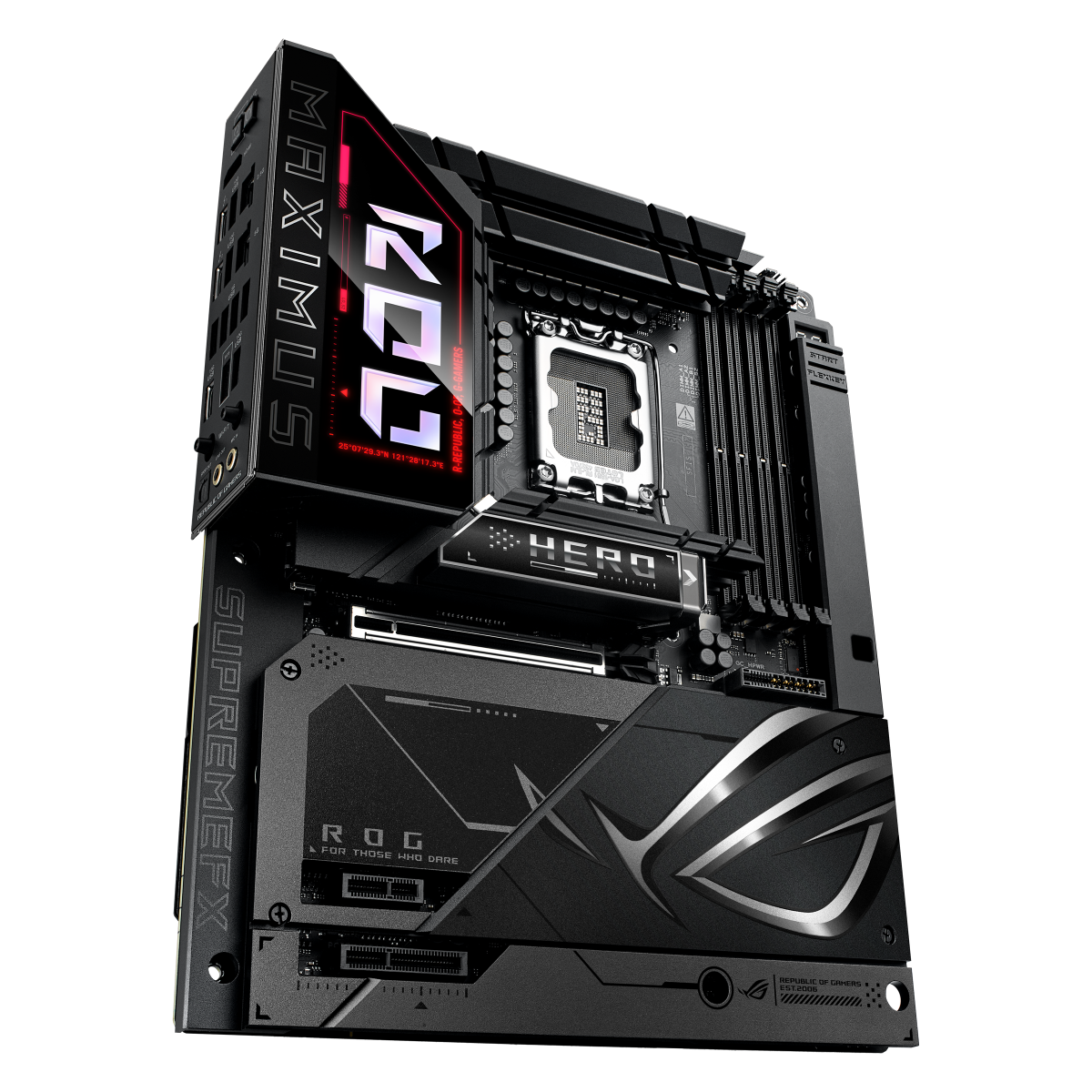 Материнская плата ASUS ROG MAXIMUS Z890 HERO BTF LGA1851 ATX 4хDDR5 PCIEx16 PCIEx4 PCIEx1 6xM.2 2xTh