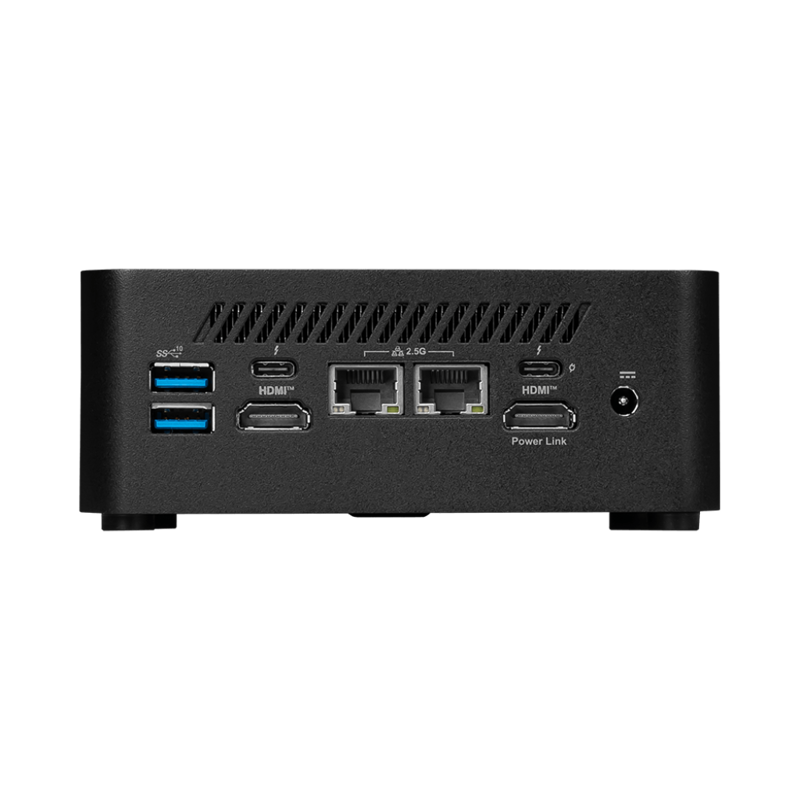 Неттоп MSI Cubi NUC 1M-052BRU Core 5 120U (1.4) Graphics CR без ОС 2xGbitEth WiFi BT 120W черный (93