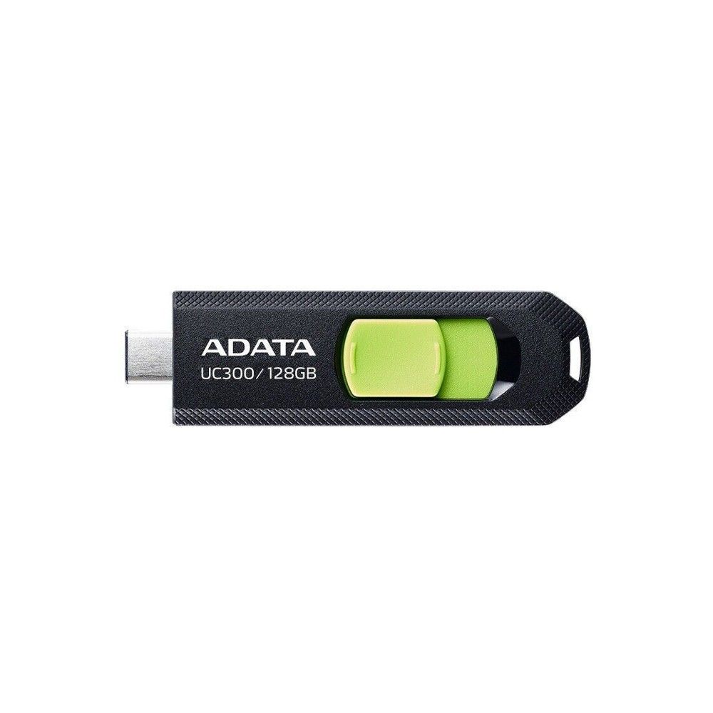 Флеш Диск A-Data 128Gb Type-C UC300 ACHO-UC300-128G-RBK/GN USB3.2 черный/зеленый