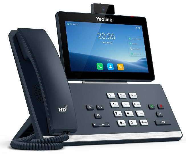 Телефон YEALINK SIP-T58W with camera, видеотерминал,  16 аккаунтов, цветной сенсорный экран 7" 1024х