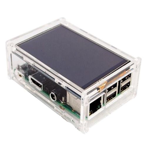 Корпус ACD RA147  Acrylic Case w/ 3.5 inch LCD hole for Raspberry Pi 3 B (вместо верхней крышки - от