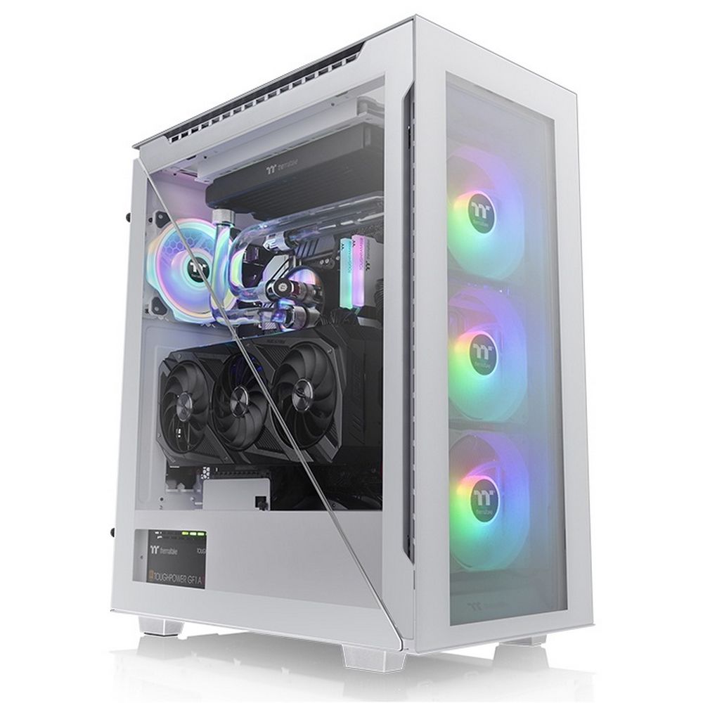Корпус Thermaltake Divider 500 TG Snow ARGB CA-1T4-00M6WN-01 White/Win/SPCC/Tempered Glass*4/120mm A