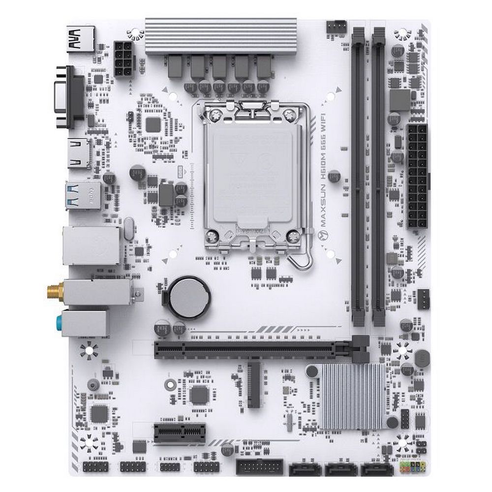 Материнская плата Maxsun MS-H610M 666 WIFI6 H610, LGA1700, 2*DDR4, 1*PCIEx16, 1*PCIEx1, 1*M.2, 4*USB