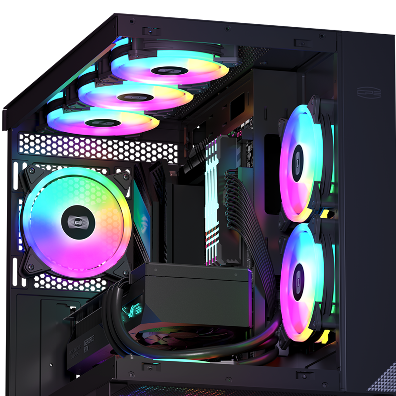 PcCooler F3 T120 ARGB BK