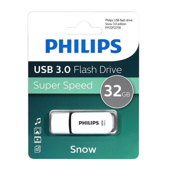Флеш накопитель 32GB PHILIPS SNOW3.0 32GB, USB 3.0