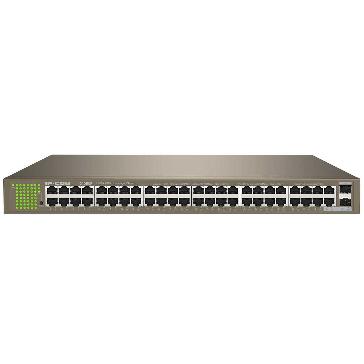 Коммутатор IP-Com G1050F (L2) 48x1Гбит/с 2SFP неуправляемый