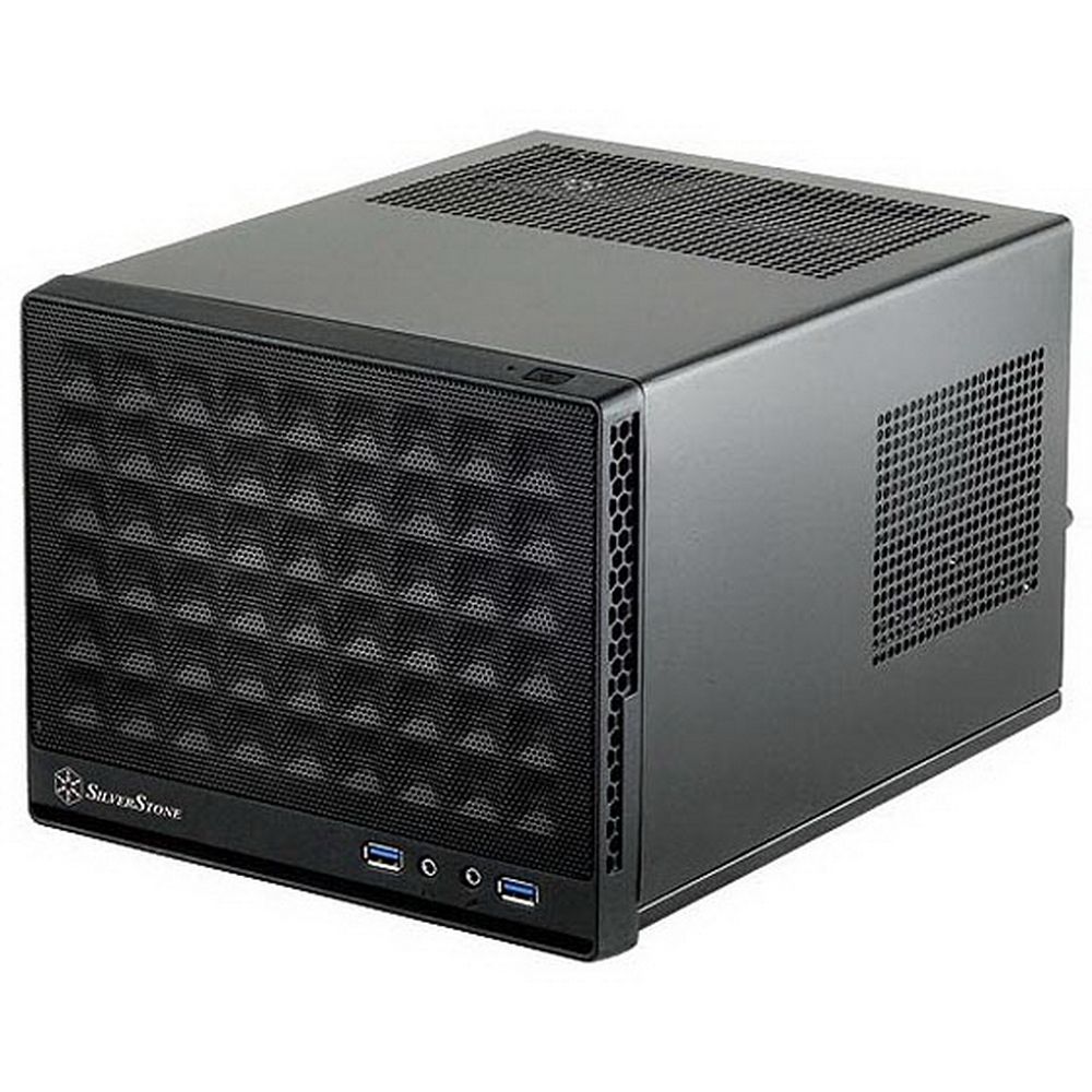 Корпус Silverstone SST-SG13B Sugo Mini-ITX Compact Computer Cube Case, Mesh Front Panel, black, RTL 