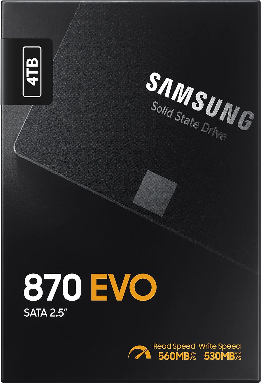 Накопитель SSD Samsung SATA-III 4TB MZ-77E4T0B/EU 870 EVO 2.5"