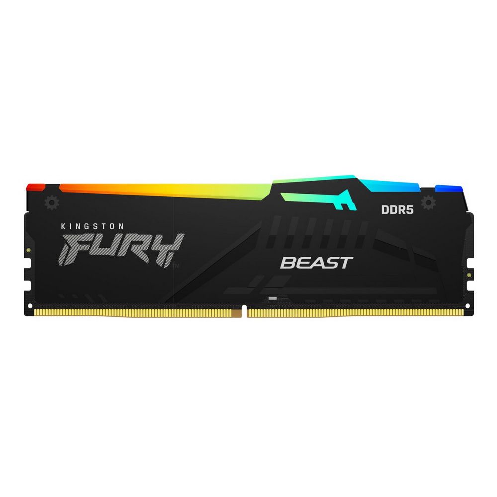Память DDR5 16GB 5600MHz Kingston KF556C40BBA-16 Fury Beast XMP RGB RTL Gaming PC5-44800 CL40 DIMM 2