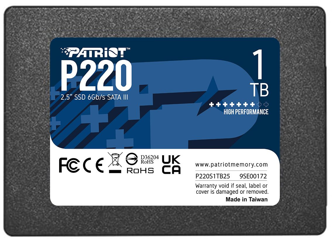 Накопитель SSD Patriot SATA-III 1TB P220S1TB25 P220 2.5"