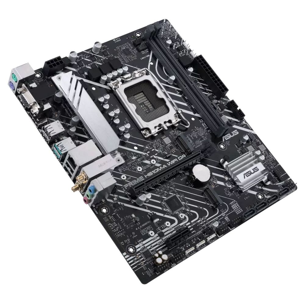 Материнская плата ASUS PRIME H610M-A WIFI D4 LGA1700 mATX 2xDDR4 PCIEx16 PCIEx1 2xM.2 DP HDMI VGA GL