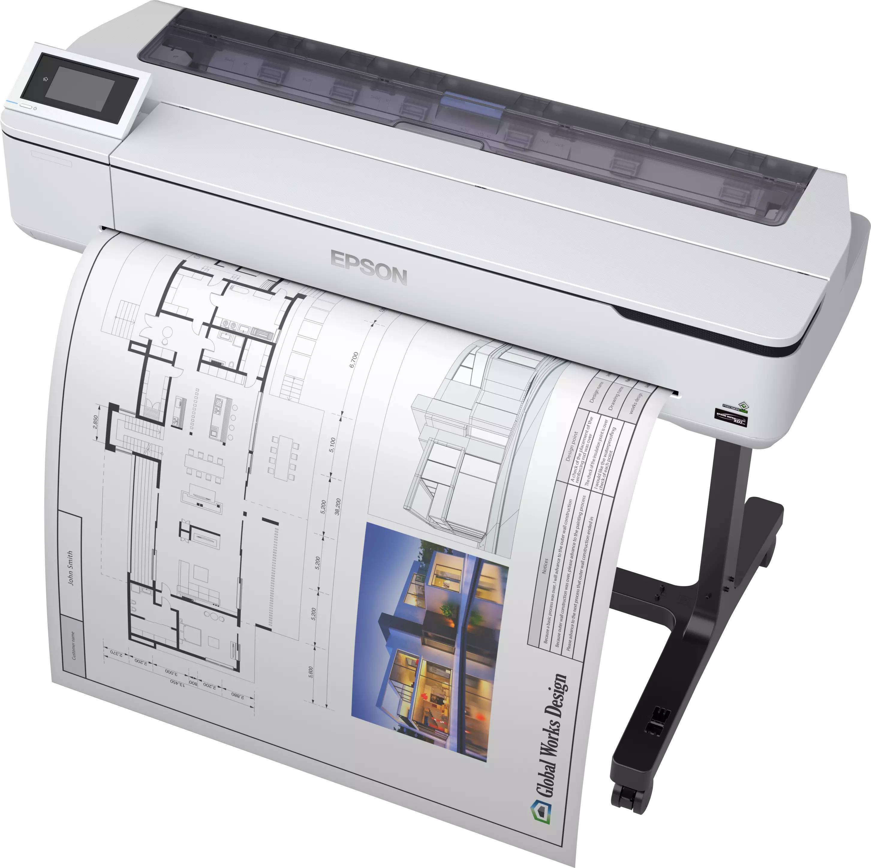 Плоттер Epson SureColor SC-T5100 (А0, 36", 4-х цветный, 2400x1200dpi, USB/ Ethernet/Wi-Fi, со стендо