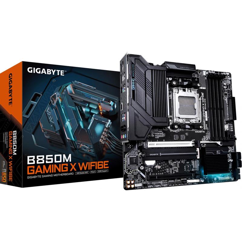Материнская плата Gigabyte B850M GAMING X WF6E Socket AM5 AMD B850 4xDDR5 mATX AC`97 8ch(7.1) 2.5Gg 