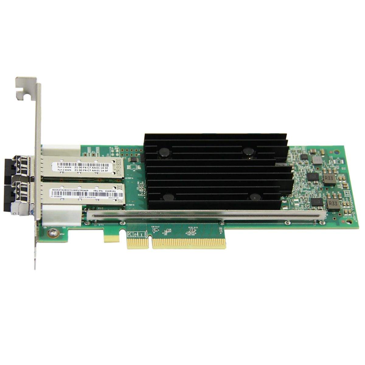 Сетевой адаптер Qlogic QLE2772-SR-SP (MA2810401-C2 C) 32Gb/s FC HBA, 2-port, PCIe v4.0 x8, LowProfil