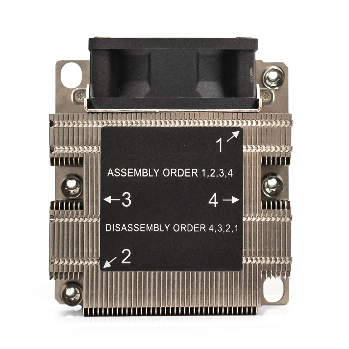 Кулер ExeGate ESNK-P0068AP4.PWM.2U.3647.Cu (Al+Cu, 2U, 4 тепл. трубки, LGA3647, TDP 205W, PWM, 2100-