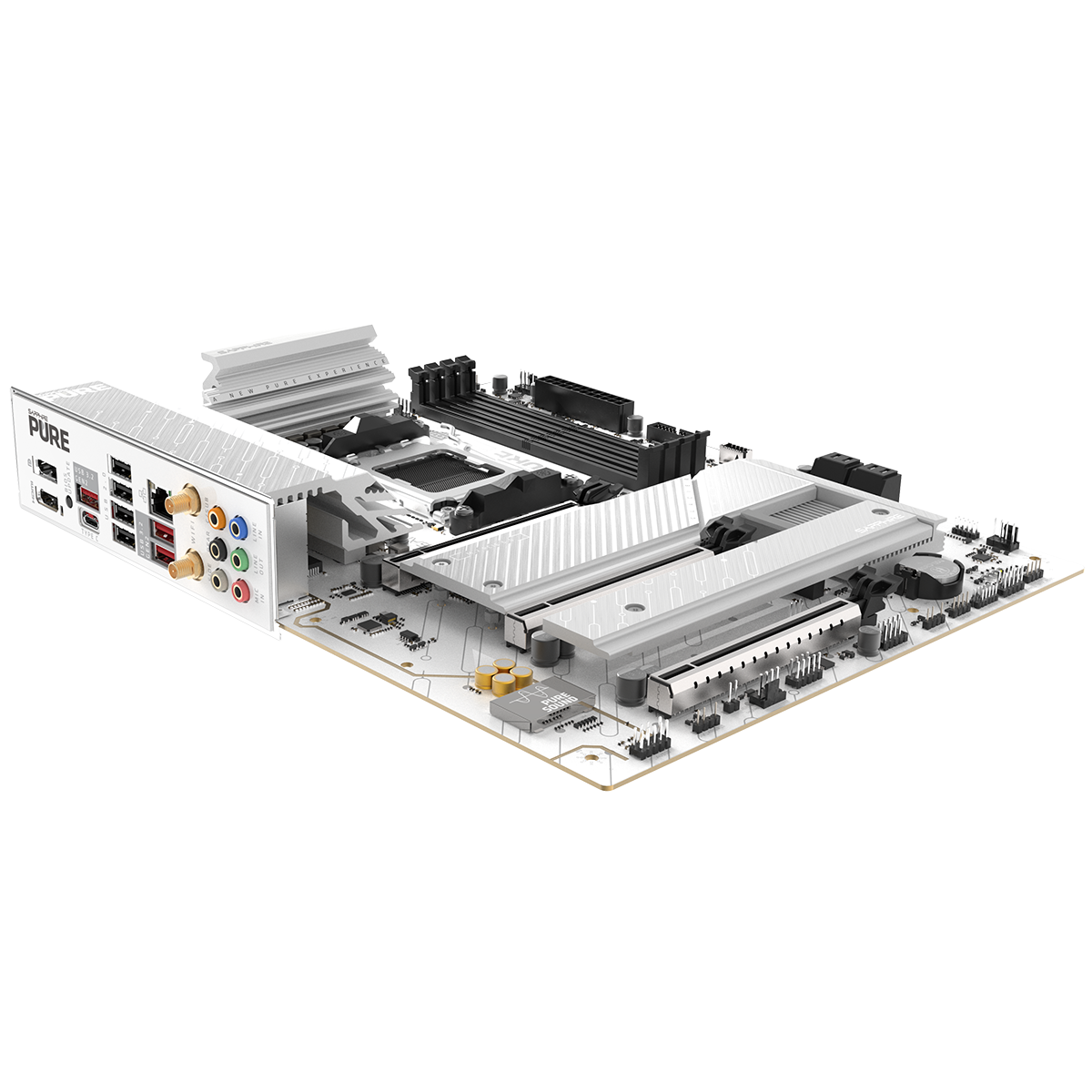 Материнская плата Sapphire B850A PURE WIFI7 B850, AM5, 4*DDR5, 3*PCIEx16, 3*M.2, 2*TypeC, 3*USB3.2Ge