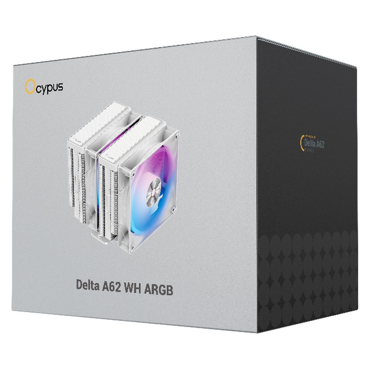 Кулер для процессора Ocypus Delta A62 WH ARGB, 2x120mm ARGB FAN, Top Panel, 6 HEAT PIPES, 4-PIN PWM,