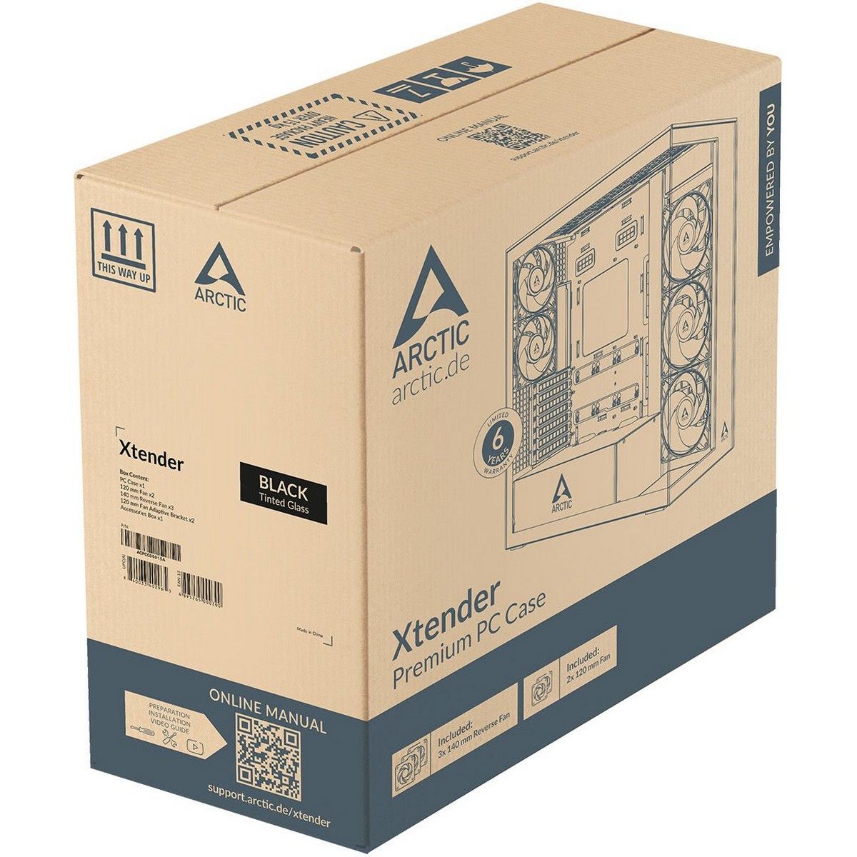 Корпус для ПК Arctic Cooling ARCTIC Xtender (Black) арт. ACPCC00015A (Корпус для персонального компь