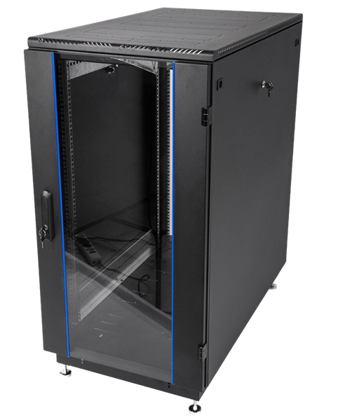 Шкаф ЦМО Шкаф телекоммуникационный напольный 30U (600  600) дверь стекло, чёрный