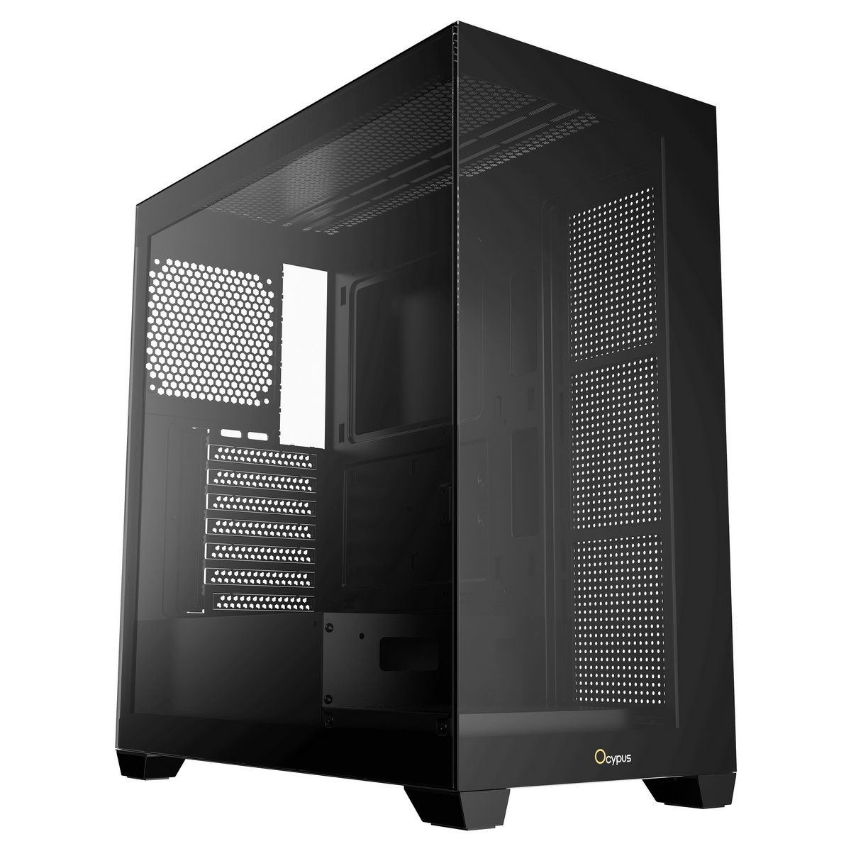 Корпус для ПК Case Ocypus Gamma C72 BK ATX / win / black / no PSU / Tempered Glass