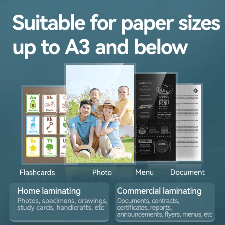 Ламинатор A3, холодный и термич.способ ламинирования, 8 режимов, скорость 270 мм/мин, прогрев  5мин.