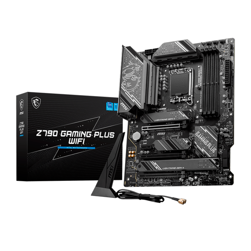Материнская плата MSI Z790 GAMING PLUS WIFI Soc-1700 Intel Z790 4xDDR5 ATX AC`97 8ch(7.1) 2.5Gg RAID