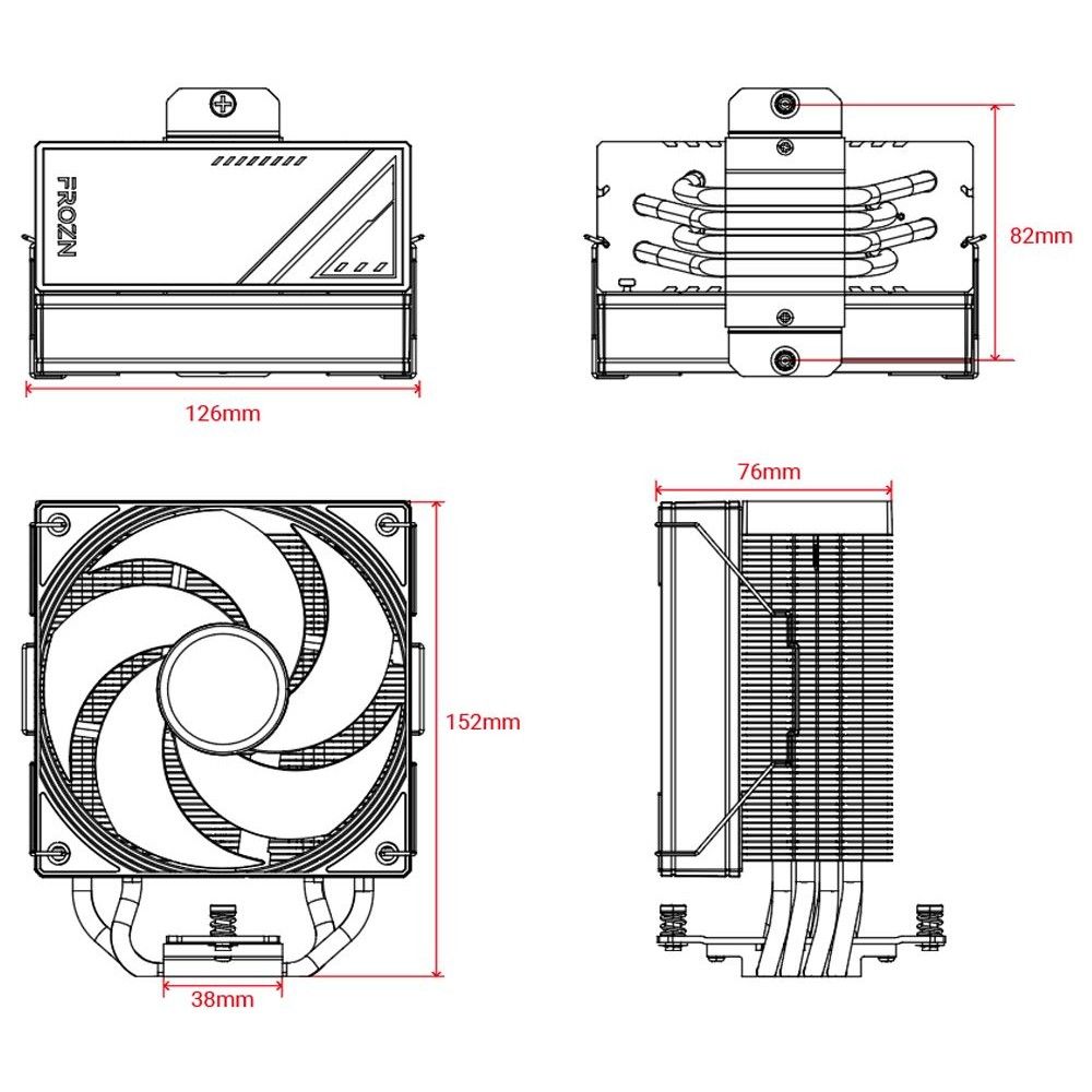 Устройство охлаждения(кулер) ID-Cooling FROZN A410 SE ARGB Soc-AM5/AM4/1200/1700/1851 серебристый/че