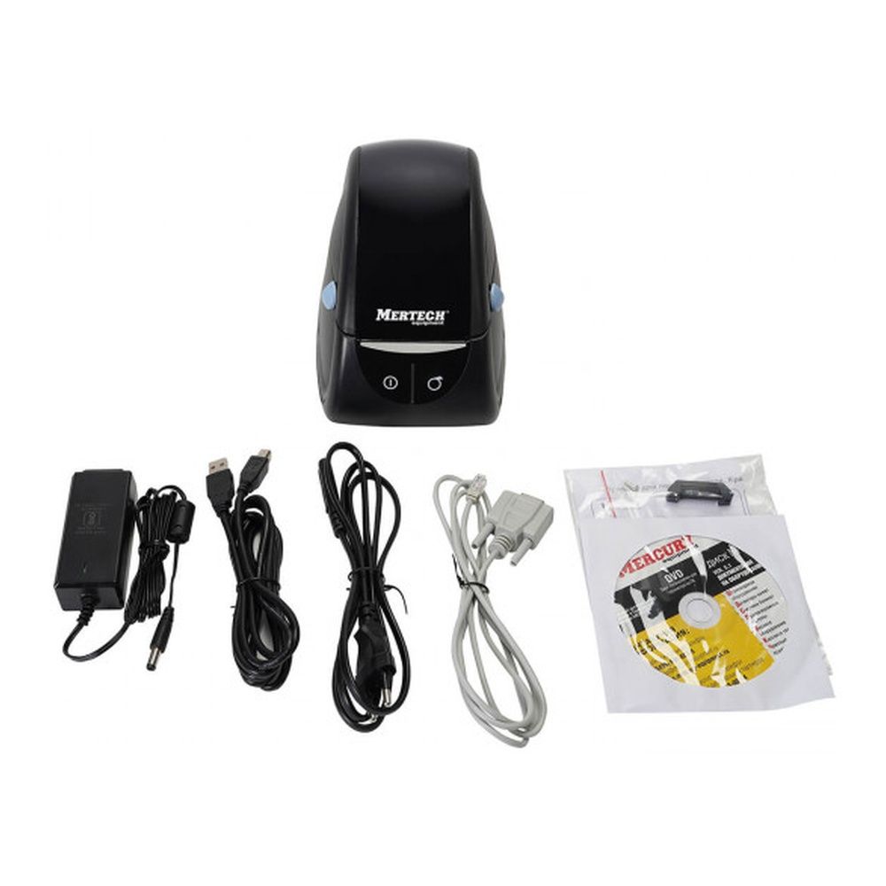 Термопринтер этикеток MERTECH LP80 EVA RS232-USB Black(4585)