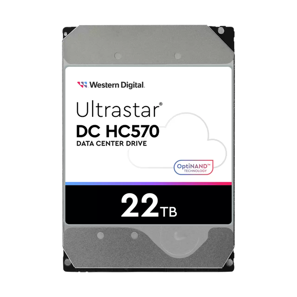 Жесткий диск WD SATA-III 22TB 0F48155 WUH722222ALE6L4 Server Ultrastar DC HC570 512E (7200rpm) 512Mb