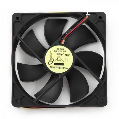 Gembird Вентилятор для корпуса 120x120x25mm, ball, узкий разъем 3 pin [FANCASE3/BALL]