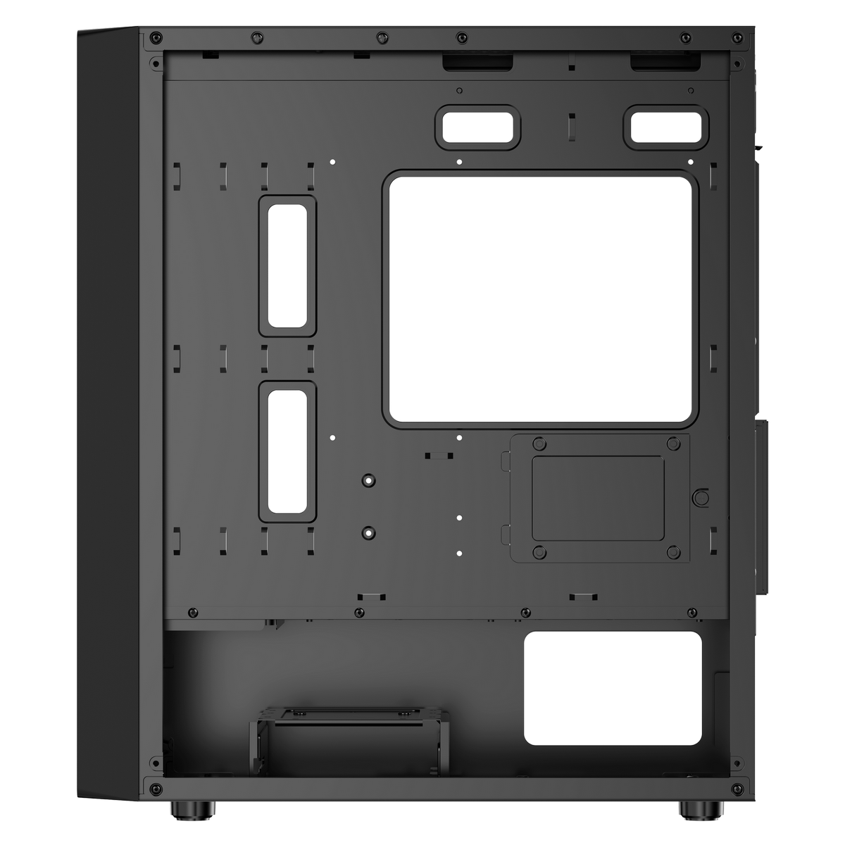 Корпус для ПК Case Ocypus Gamma C50 BK mATX / win / black / no PSU / Tempered Glass