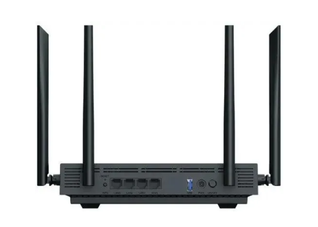 Роутер беспроводной Netis NX32U AX3000 10/100/1000BASE-TX/4G ready черный