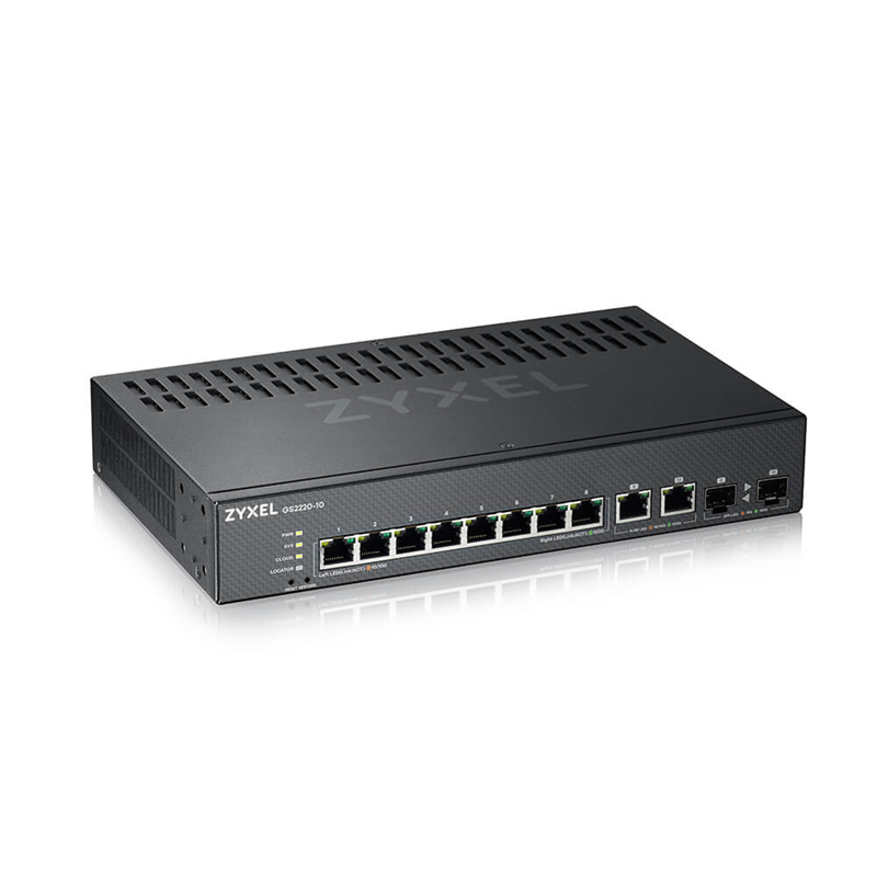 Коммутатор Zyxel GS2220-10-EU0101F (L2) 10x1Гбит/с 2xКомбо(1000BASE-T/SFP) управляемый